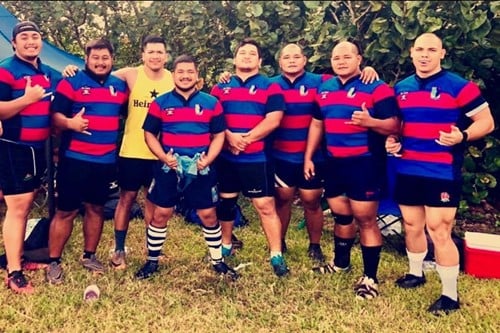 GTA Teleguam Employee Devin Tuncap Rugby Team